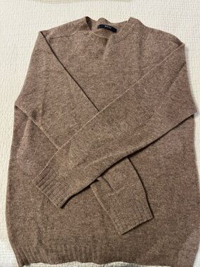 Boggi Milano Men's Crewneck Sweater in Taupe